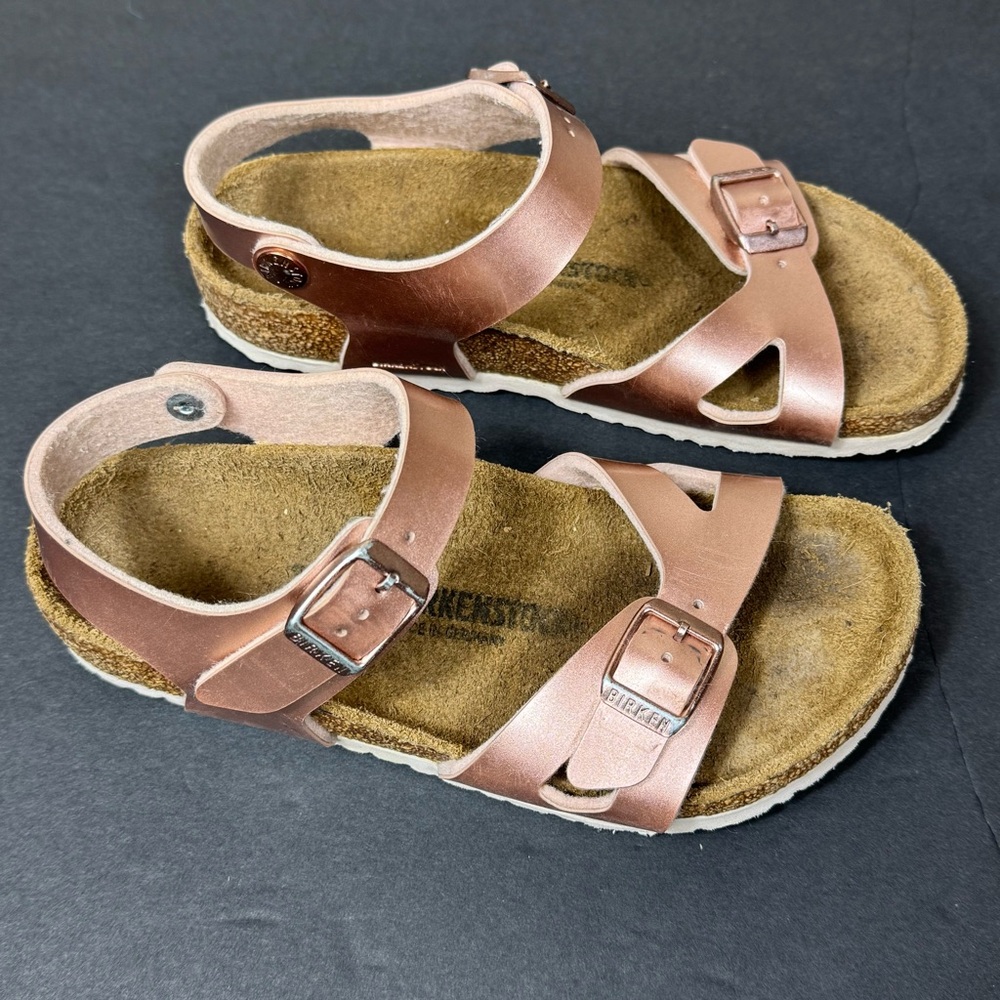 Birkenstock Kids Rio Sandals Rose Gold size US 13 - 13.5 - Picture 2 of 10
